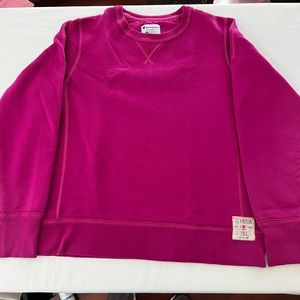 Champion Sweatshirt  Pullover Crew Neck Logo Authentic Sweater Medium
